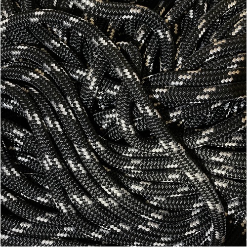 Donaghys 12mm Haul Line - Black with White Fleck