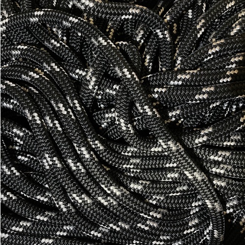 Donaghys 16mm Haul Line - Black with White Fleck