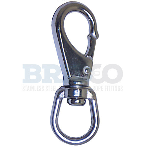 Bridco Stainless Steel Swivel Eye Bolt Snap