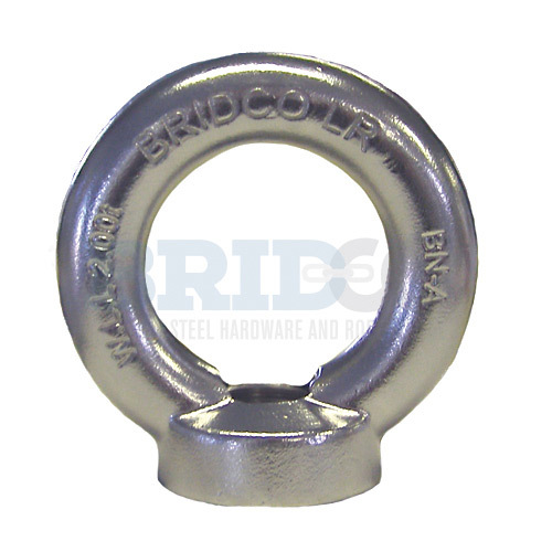 Bridco Stainless Steel Rated Eye Nut